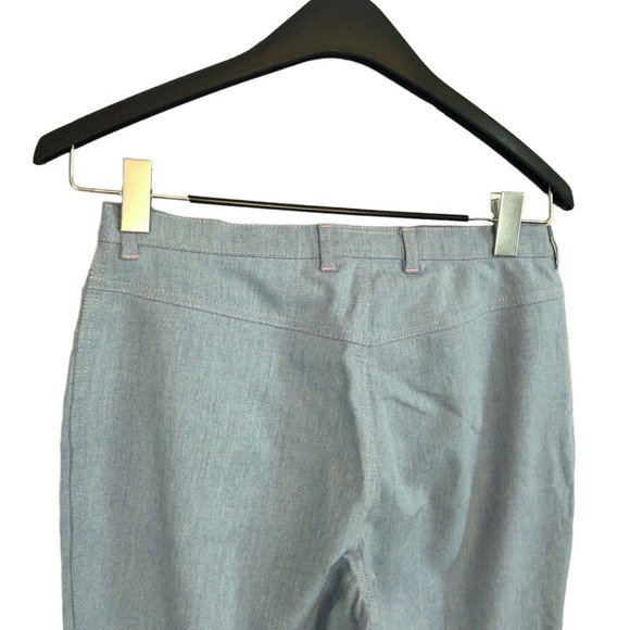 Escada Petite Bootcut Jeans Light Wash Contrast Stitch *Hemmed* - Picture 6 of 9